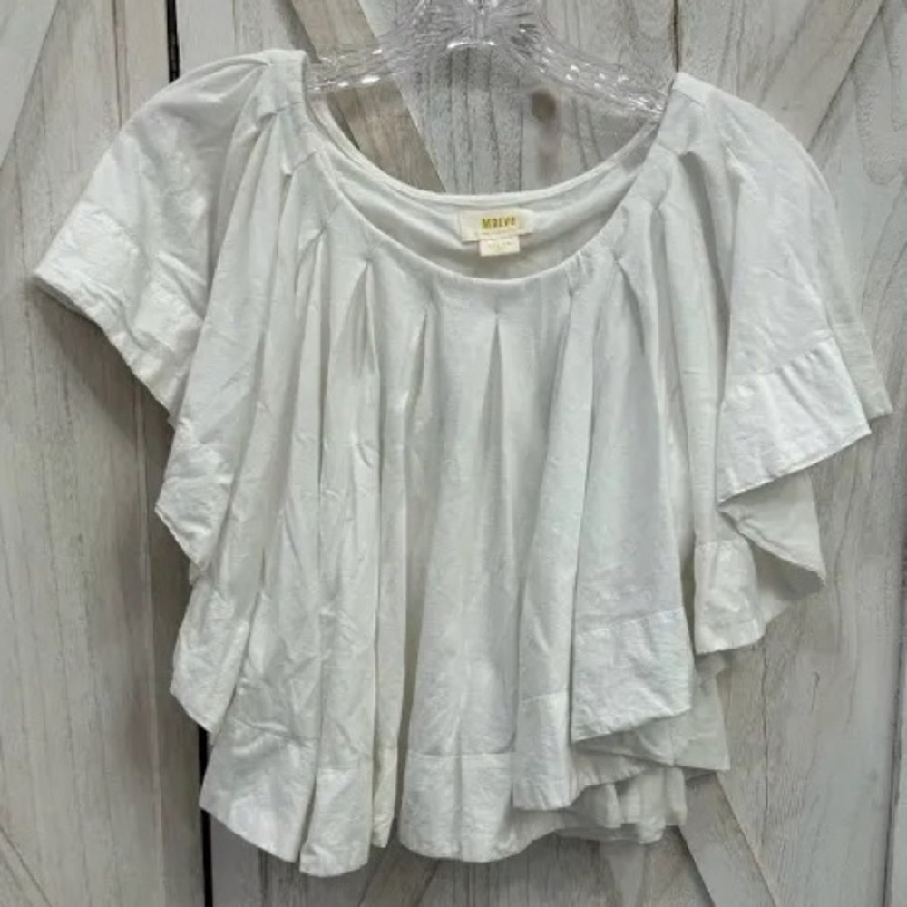 Anthropologie NWT Women’s unique White top - Picture 12 of 14